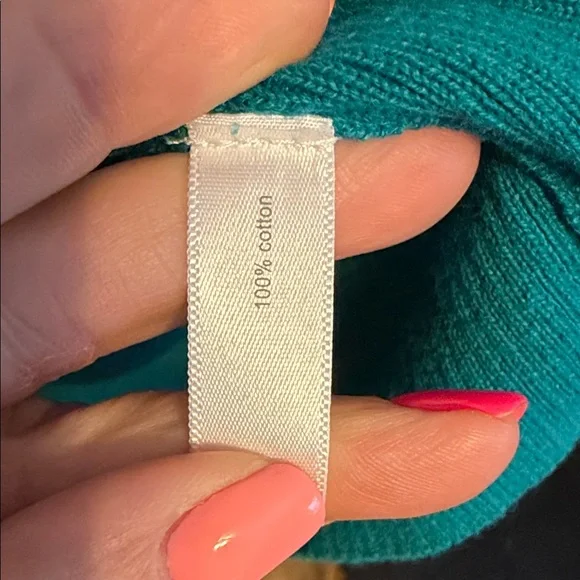 Fashion Bug Turquoise V-Neck Cardigan - Picture 5 of 10